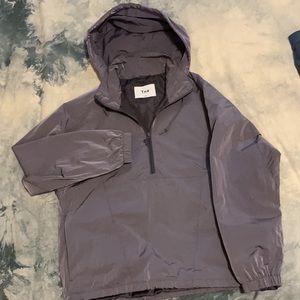 Aritzia rain coat half zip